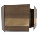 Ver imagem 4 de Armário Aéreo Madesa Glamy 120 cm 2 Portas com Vidro Rustic Cor:Rustic