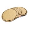 05 Base Mdf Cru para Crochê Cestos Fio de Malha 30cm - 2