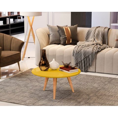 Mesa Mesinha Centro Dubai Amarelo