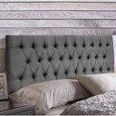 Ver imagem 3 de Painel Cabeceira Dubai Para Cama Box-1,28 Mt-suede Cinza