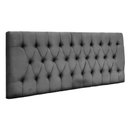 Ver imagem 1 de Painel Cabeceira Dubai Para Cama Box-1,28 Mt-suede Cinza