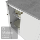 Ver mais imagens de Conjunto Gabinete para Banheiro 80cm 3 Portas Branco Vik Madesa 02