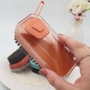 Ver imagem 3 de Escova Lava Louça Dispenser de Detergente Limpeza Cozinha Lavanderia:azul