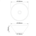 Ver imagem 4 de Cuba Redonda Pia de Apoio Sobrepor - Floripab 35cm Pq. Def