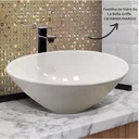 Ver imagem 6 de Cuba Redonda Pia de Apoio Sobrepor - Floripab 35cm Pq. Def