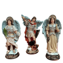 Ver imagem 1 de 3 Imagens de Arcanjos São Miguel, São Rafael e São Gabriel de Resina - 15 cm