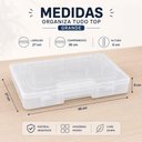 Ver mais imagens de Maleta Organizadora 18 Divisorias Moveis Transparente Porta Tudo Multiuso para Pesca Costura Bijuter