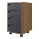 Ver imagem 3 de Conjunto 5 para Escritório 03 Peças Grafite Mel PP Milani Store