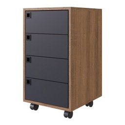 Conjunto 5 para Escritório 03 Peças Grafite Mel PP Milani Store - 3 Conjunto 5 para Escritório 03 Peças Grafite Mel PP Milani Store - 3