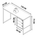 Ver imagem 6 de Conjunto 5 para Escritório 03 Peças Grafite Mel PP Milani Store