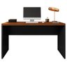 Mesa de Computador Studio Nogueira/Preto Tex - Caemmun - 1