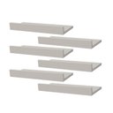 Ver imagem 2 de Kit 6 Prateleiras Porta Quadros 50 X 15cm Branca Suporte Invisível