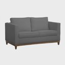 Ver imagem 1 de Sofá Poltrona Aspen 2 Lugares 140cm Suede Cinza - Fm