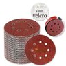 Kit 100 Discos de Lixa com Velcro 125mm Grão 80# e #100 - 1