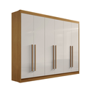 Ver imagem 1 de Guarda Roupa Casal Athos 6 Portas em Mdf Cinamomo Off White