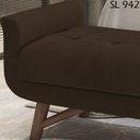 Ver imagem 5 de Puff Recamier 140 cm Pes Madeira Leville Veludo SL 942 Peer