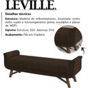 Ver imagem 3 de Puff Recamier 140 cm Pes Madeira Leville Veludo SL 942 Peer