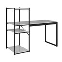 Ver imagem 4 de Mesa Gamer Escrivaninha Home Office Prateleiras