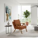 Ver imagem 5 de Conjunto 2 Poltronas Decorativa Mona Luxo Sala de Estar e Decoração:terra Cota