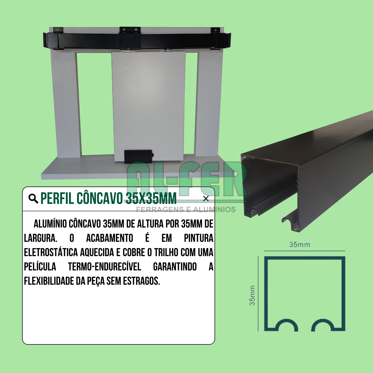 Kit Prático para Porta de Correr 90cm Trilho Divido Preto - 1,80m + 1 Par de Concha - 4