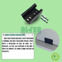 Ver mais imagens de Kit Prático para Porta de Correr 90cm Trilho Preto - 1,80m + 1 Par de Concha