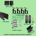 Ver imagem 3 de Kit Prático para Porta de Correr 80cm Trilho Preto - 1,60m + 1 Par de Concha
