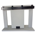 Ver imagem 1 de Kit Prático para Porta de Correr 80cm Trilho Preto - 1,60m + 1 Par de Concha