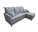 Ver imagem 1 de Sofá com Chaise Bolonha Linho Cinza 05