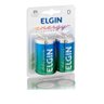 Pilha D Alcalina Elgin Grande 2 Unidades Duravel e Boa - 1