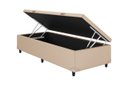 Ver imagem 2 de Cama Baú Solteiro Bege Colchão Molas Ensacadas Airtech Springpocket 88x188 - Ortobom