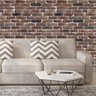 Papel Parede Tijolos Pó de Mico Vermelhos e Pretos Adesivo - 2
