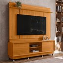 Ver imagem 2 de Estante Home Theater Siena Cinamomo para Tv até 75” com Rodízios - Madetec