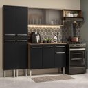 Ver imagem 1 de Armário de Cozinha Completa 229cm Rustic/Preto Emilly Madesa 08