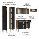 Ver imagem 5 de Armário de Cozinha Completa 229cm Rustic/Preto Emilly Madesa 08