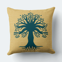 Ver imagem 2 de Kit 27035 4 Capas de Almofadas Decorativas Arvore Verde 45x45cm C/zíper