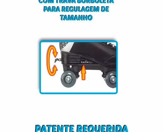 Patins Roller Skate Unicórnio com 04 Rodas 35 A 38 - 6
