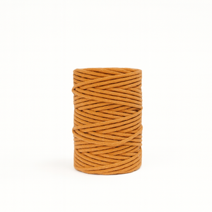 Cordão de Algodão Trancelim 5mm para Artesanato e Macramê Laranja