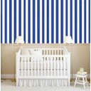 Ver imagem 4 de Papel de Parede Faixa Azul e Branco Autocolante Sala Quarto