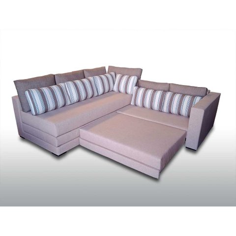 Sofá Cama de Canto SFC 021 - Sofá Cama de Casal Com Mola Ensacada(MK):ESQUERDA