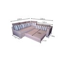 Ver imagem 4 de Sofá Cama de Canto SFC 021 - Sofá Cama de Casal Com Mola Ensacada(MK):ESQUERDA