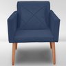 Cadeira Poltrona para Sala Quarto Confortável e Reforçada:azul - 1