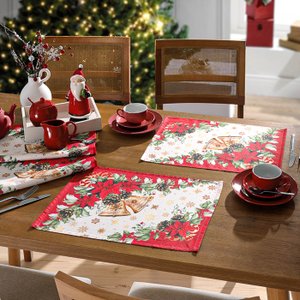 Jogo Americano 4 Peças 45x31cm Clean Dohler Renova Natal 116
