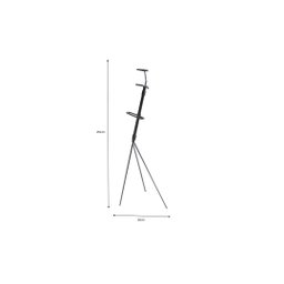 Cabideiro de Chão Organizador Mancebo Preto 153cm - 2