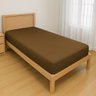 Capa Protetora Impermeável Hospitalar P/ Colchão Lençol Elástico Solteiro 88x188x20cm - Marrom - 1