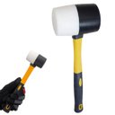 Ver imagem 5 de Martelo Assentar Piso Chao Kit 2 Uni Borracha Marreta Ergonomica Taco Montagem Manutençao Reparo Mov