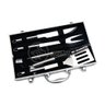 Kit Maleta P/ Churrasco Steak Gourmet Jogo com 4pçs Inox - 4