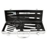 Kit Maleta P/ Churrasco Steak Gourmet Jogo com 4pçs Inox - 1