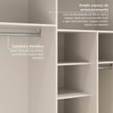Ver imagem 4 de Guarda-Roupa Casal 6 Portas Topázio CabeCasa MadeiraOriginals Bege/Algodão