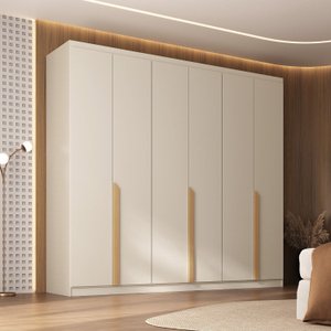 Guarda-roupa Casal 6 Portas Topázio CabeCasa MadeiraOriginals