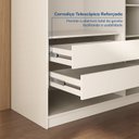 Ver imagem 5 de Guarda-Roupa Casal 6 Portas Topázio CabeCasa MadeiraOriginals Bege/Algodão